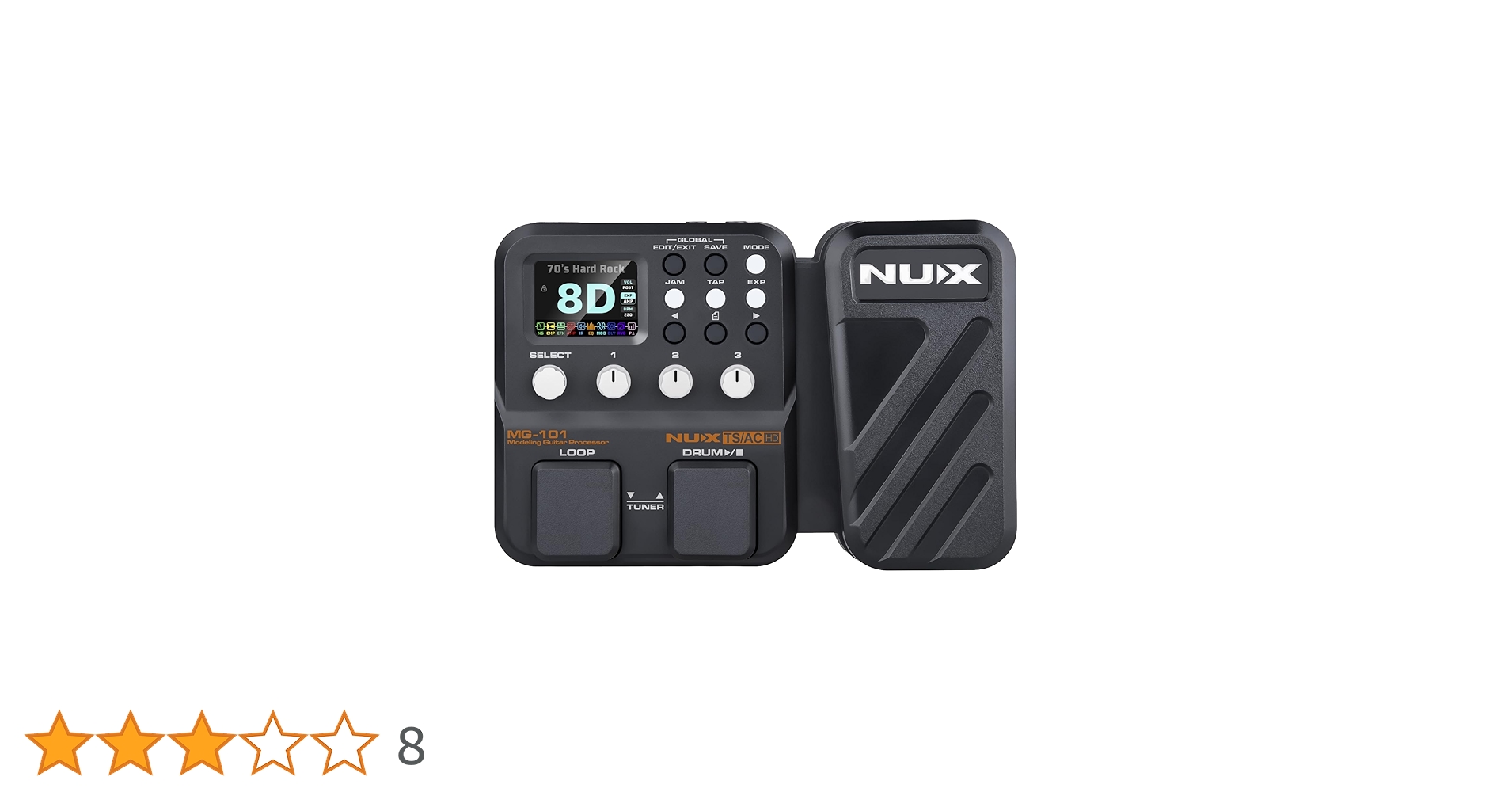 s*g様 NUX ニューエックス MG-101 マルチエフェクター 楽天市場】NUX MG-101 ニューエックス マルチエフェクター